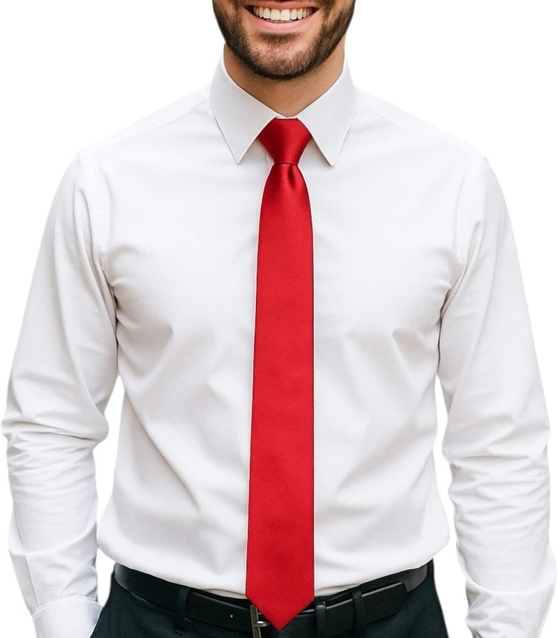 Trilece Ties for Men - Men's Solid Color Ties - Formal Neckties for Men - Neck Tie for Man - Image 1